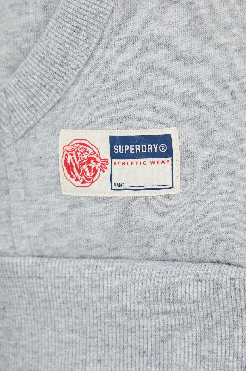 Superdry Суичър в сиво с качулка меланж на - Pepit.bg