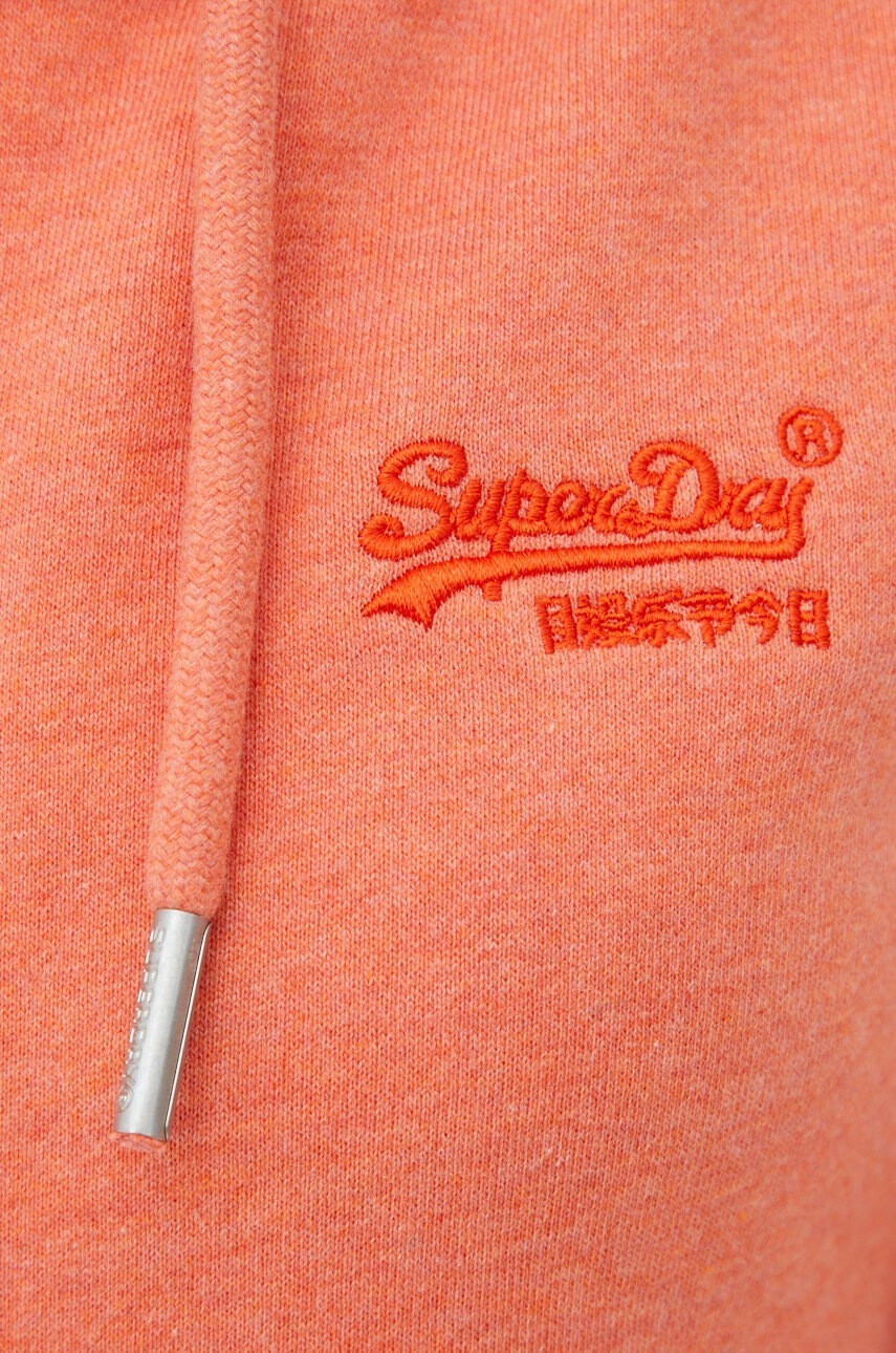 Superdry Суичър в оранжево с апликация - Pepit.bg
