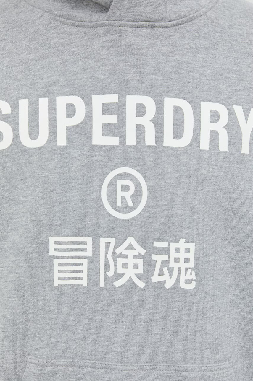Superdry Суичър в сиво с принт - Pepit.bg