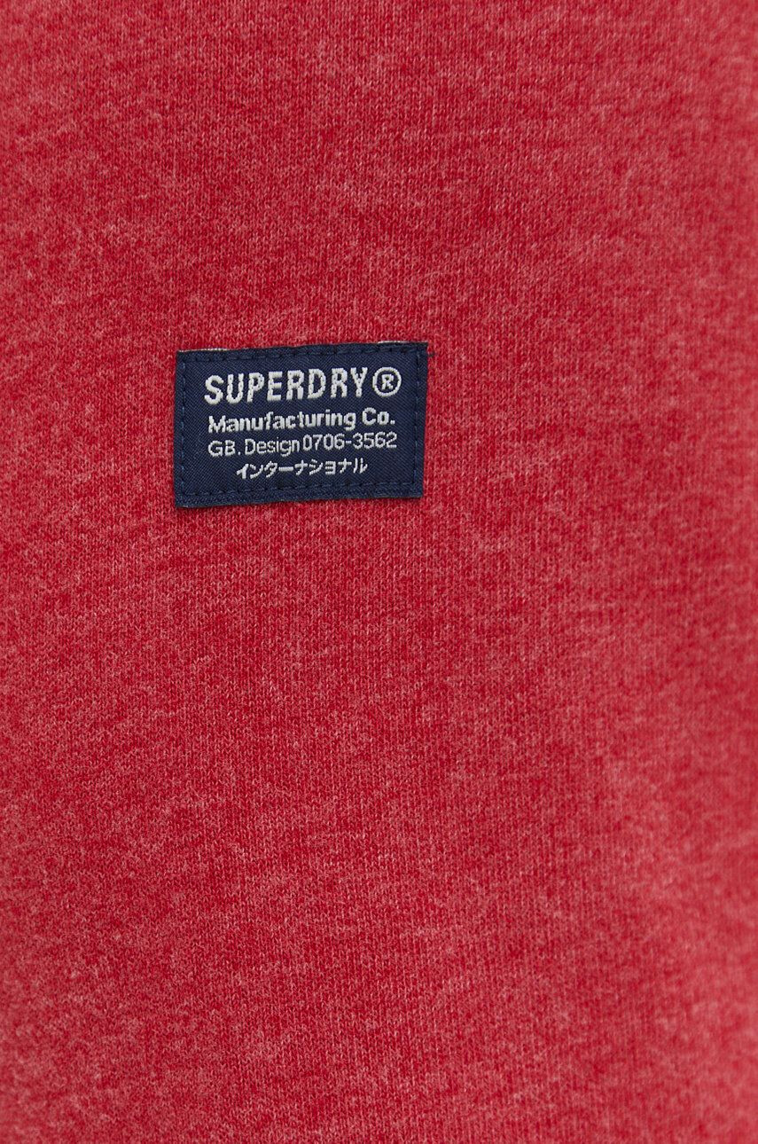 Superdry Суичър в червено с принт - Pepit.bg