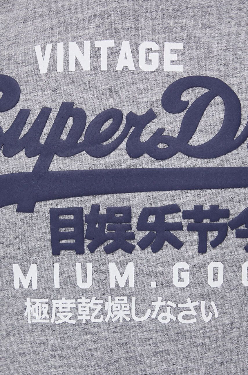 Superdry Суичър мъжки в сиво с принт - Pepit.bg