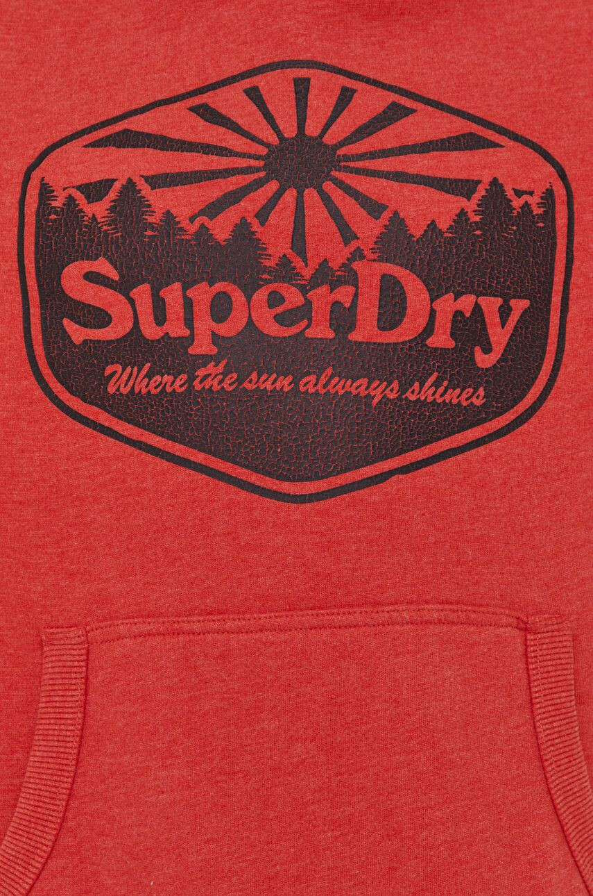 Superdry Суичър в бежово с изчистен дизайн - Pepit.bg