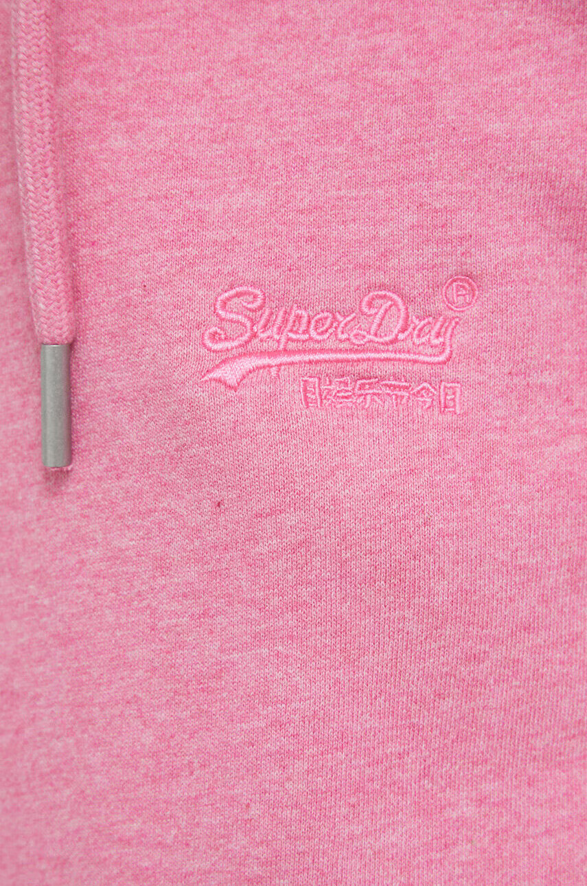 Superdry Суичър в розово с качулка меланж на - Pepit.bg