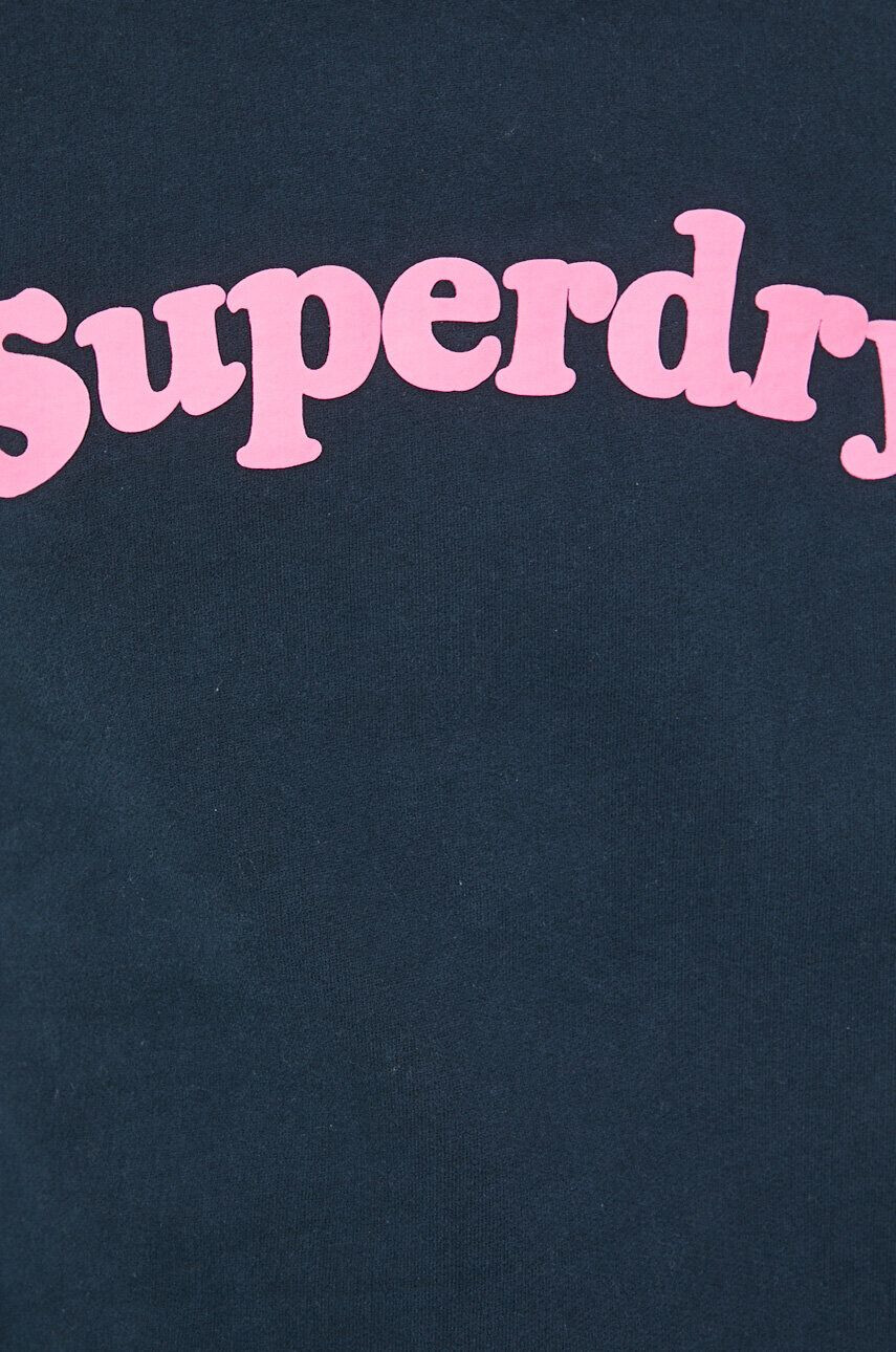 Superdry Суичър в бордо с качулка с изчистен дизайн - Pepit.bg