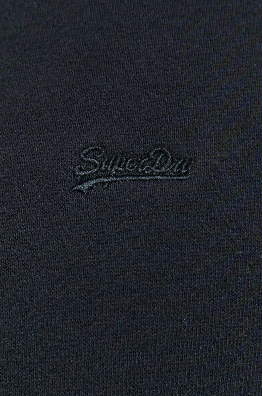 Superdry Суичър в черно с изчистен дизайн - Pepit.bg