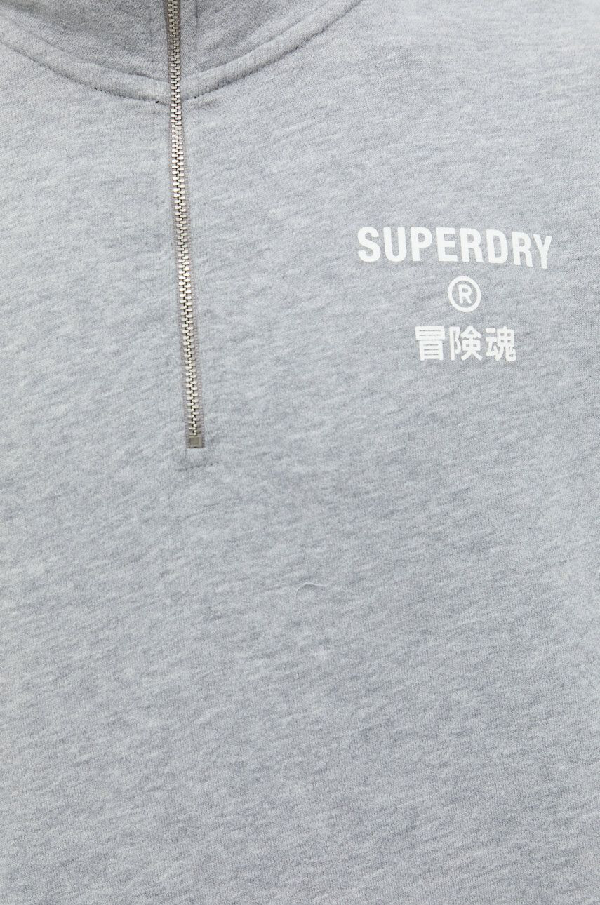 Superdry Суичър в сиво с принт - Pepit.bg