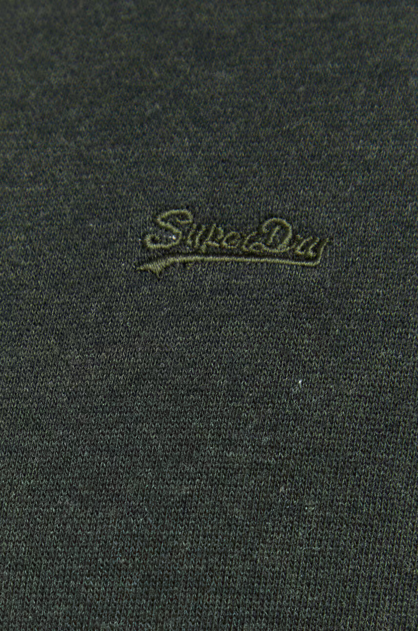 Superdry Суичър в зелено с изчистен дизайн - Pepit.bg