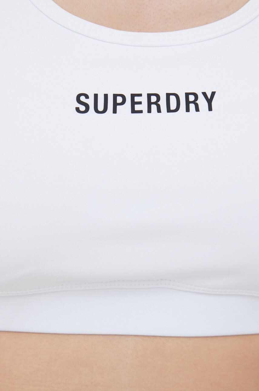 Superdry Сутиен в бяло - Pepit.bg