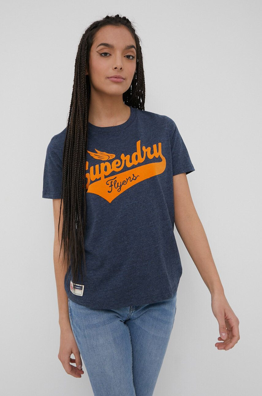 Superdry Тениска в червено - Pepit.bg