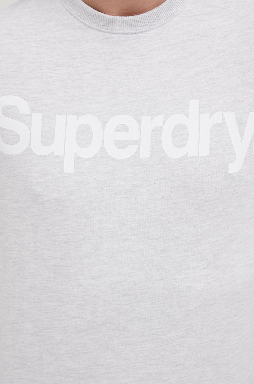 Superdry Тениска мъжка в сиво с принт - Pepit.bg