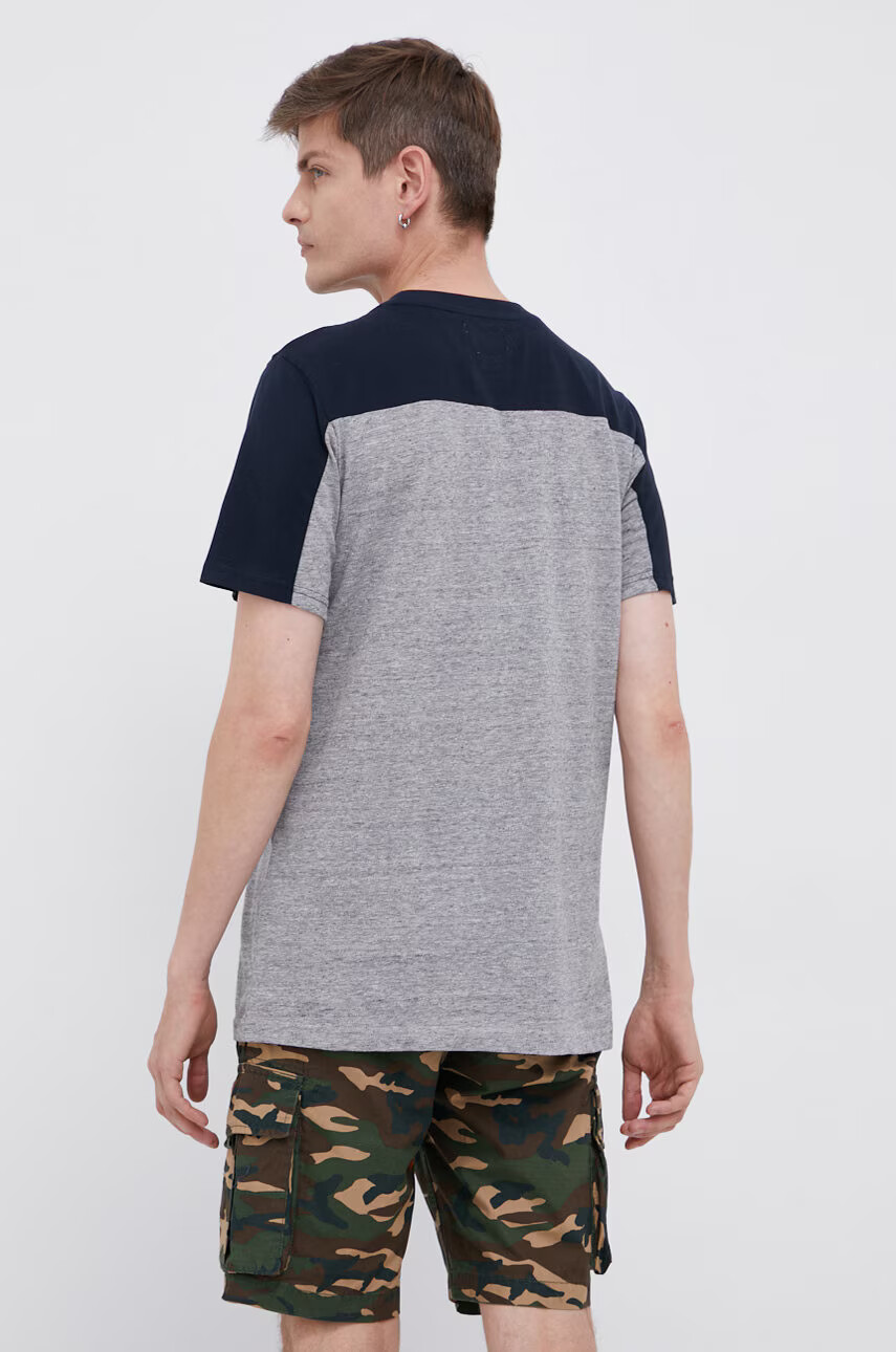 Superdry Тениска мъжка в сиво с принт - Pepit.bg