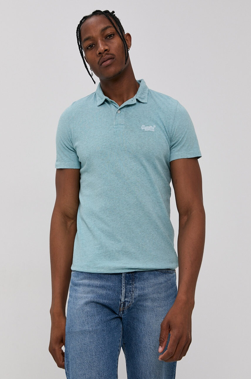 Superdry Тениска с яка - Pepit.bg