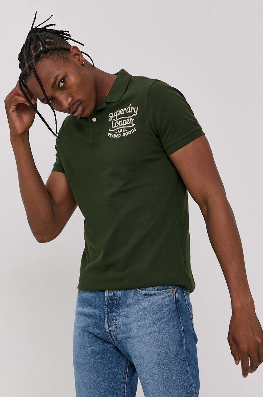 Superdry Тениска с яка - Pepit.bg