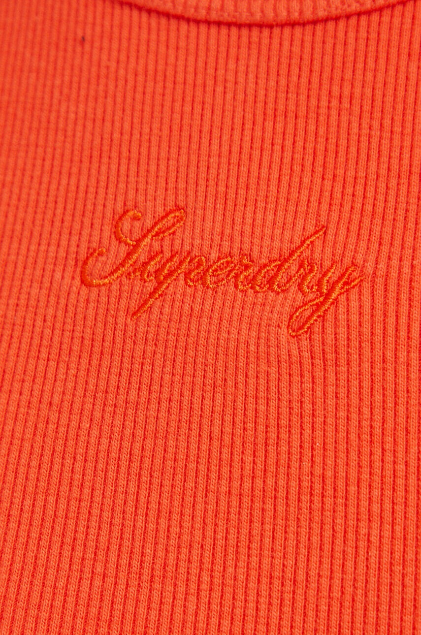 Superdry Топ дамски в оранжево - Pepit.bg