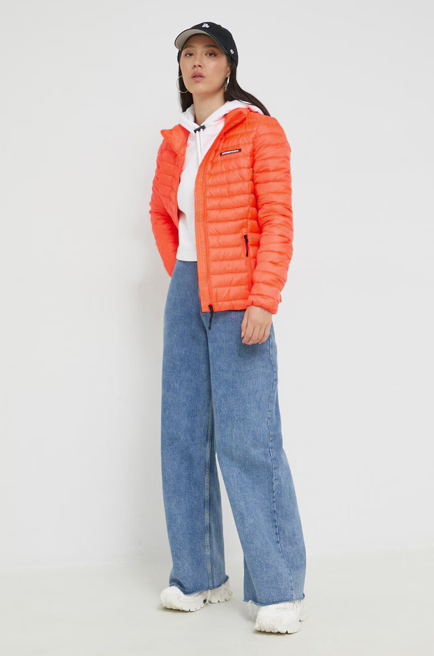 Superdry Яке в оранжево с преходна изолация - Pepit.bg