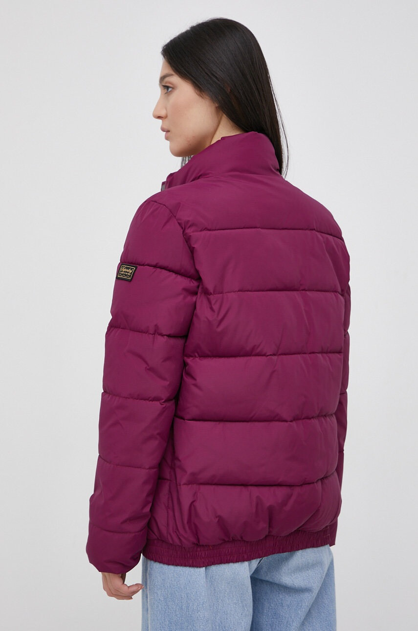 Superdry Яке дамско в бордо със зимна изолация - Pepit.bg