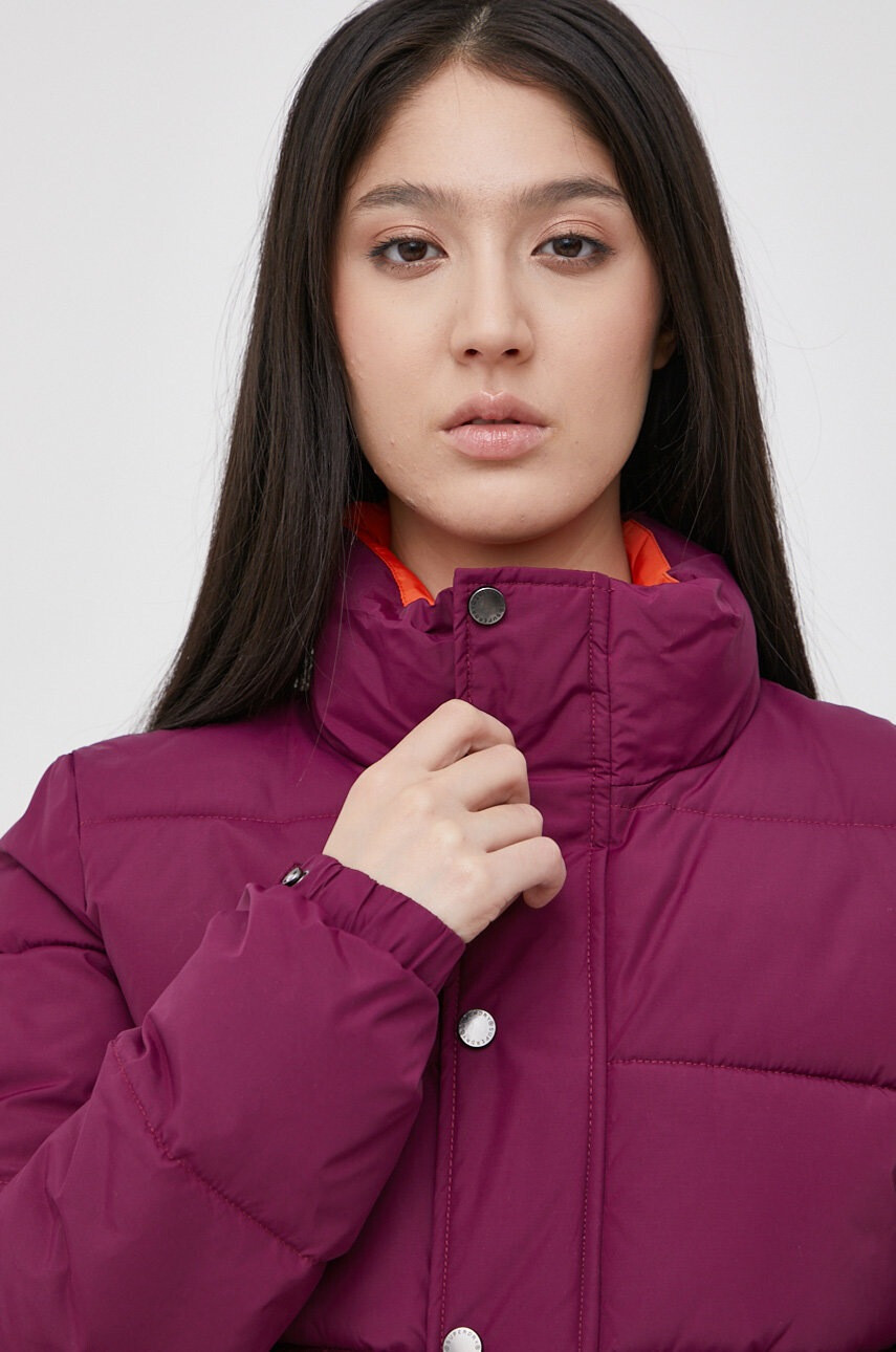 Superdry Яке дамско в бордо със зимна изолация - Pepit.bg