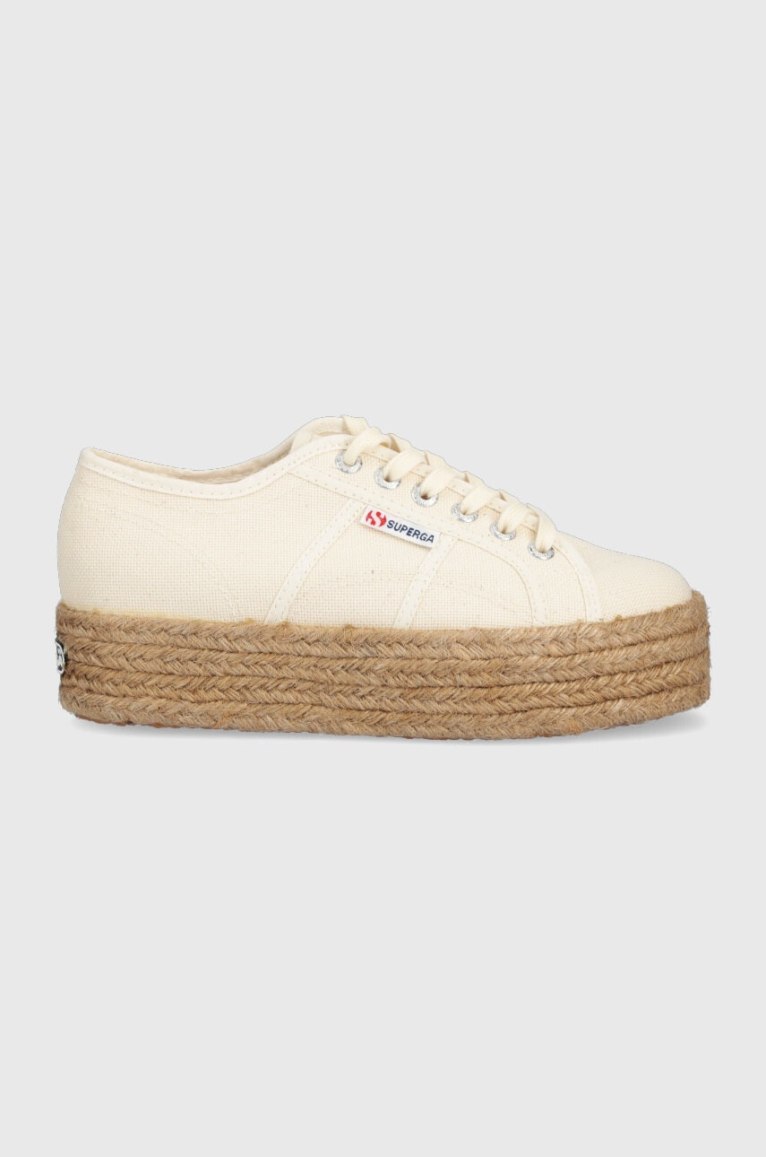 Superga Ниски кецове в бежово - Pepit.bg