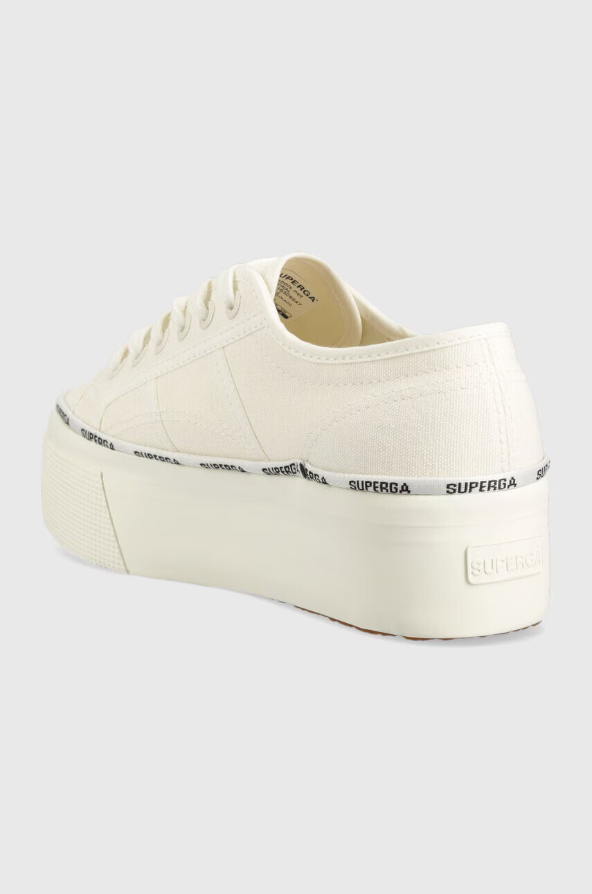 Superga Ниски кецове 2790 LOGO PIPING в бяло S3125LW - Pepit.bg