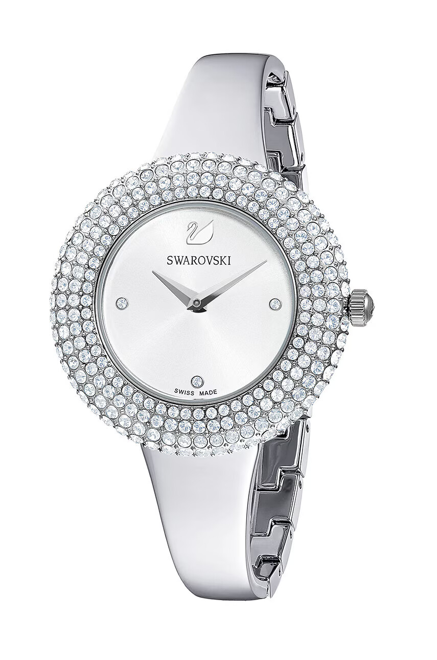 Swarovski Часовник 5483853 CRYSTAL ROSE дамски в сребристо - Pepit.bg