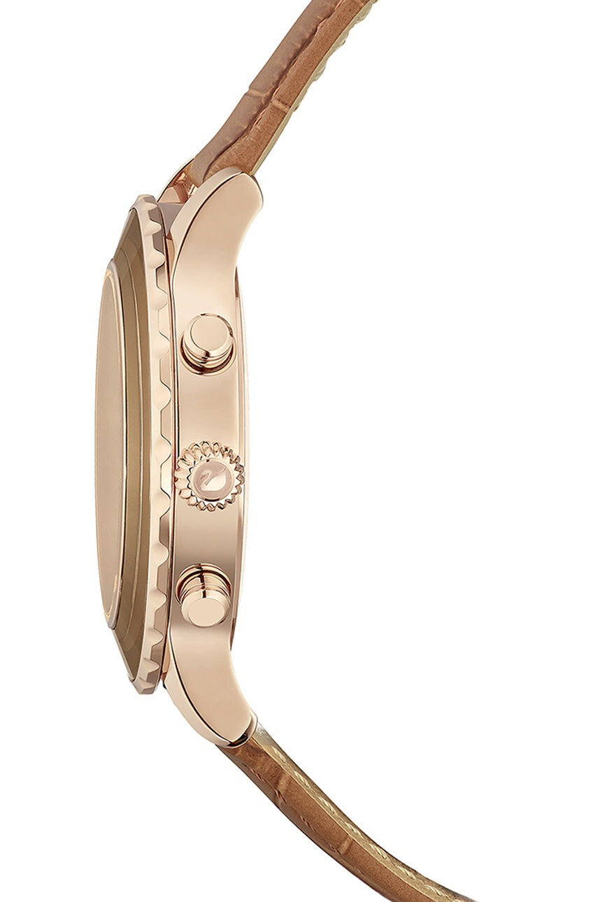 Swarovski Часовник 5632260 OCTEA LUX CHRONO дамски в кафяво - Pepit.bg