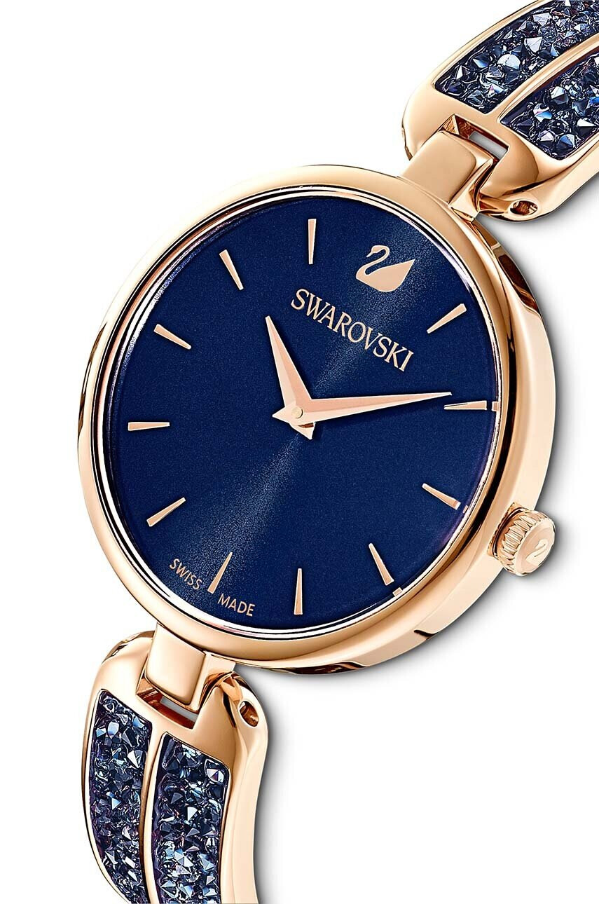 Swarovski Часовник дамски в тъмносиньо - Pepit.bg