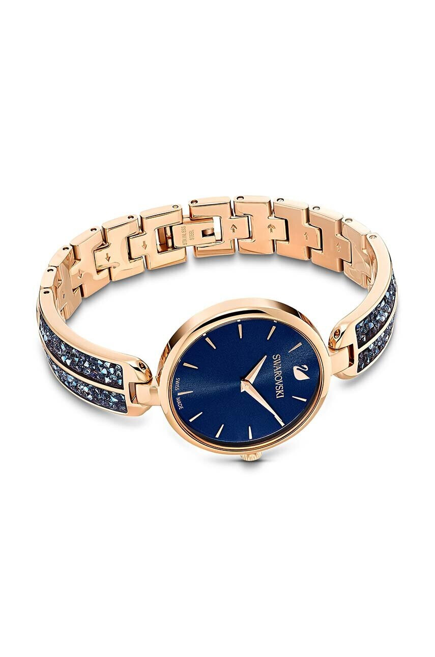 Swarovski Часовник дамски в тъмносиньо - Pepit.bg