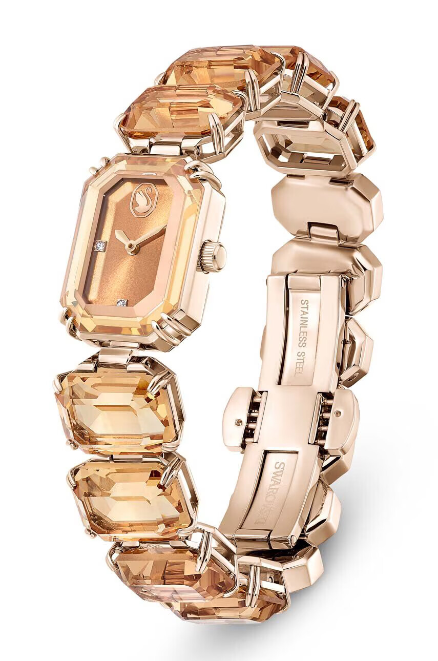 Swarovski Часовник MILLENIA 5630831 дамски в кафяво - Pepit.bg
