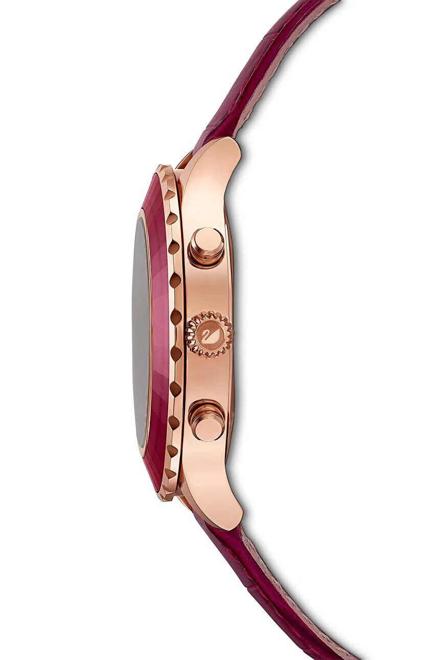 Swarovski Часовник OCTEA LUX CHRONO дамски в розово - Pepit.bg