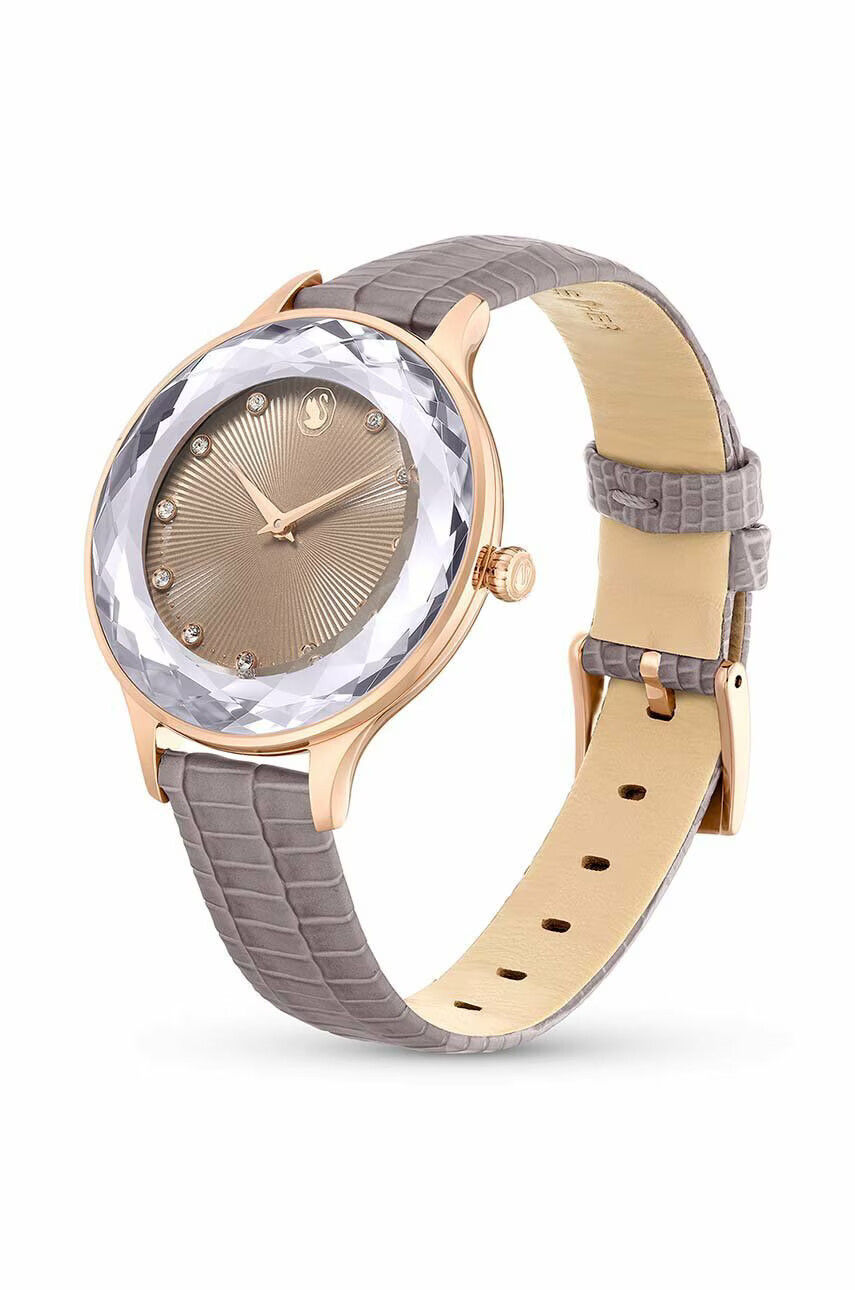 Swarovski Часовник OCTEA NOVA 5649999 дамски в кафяво - Pepit.bg