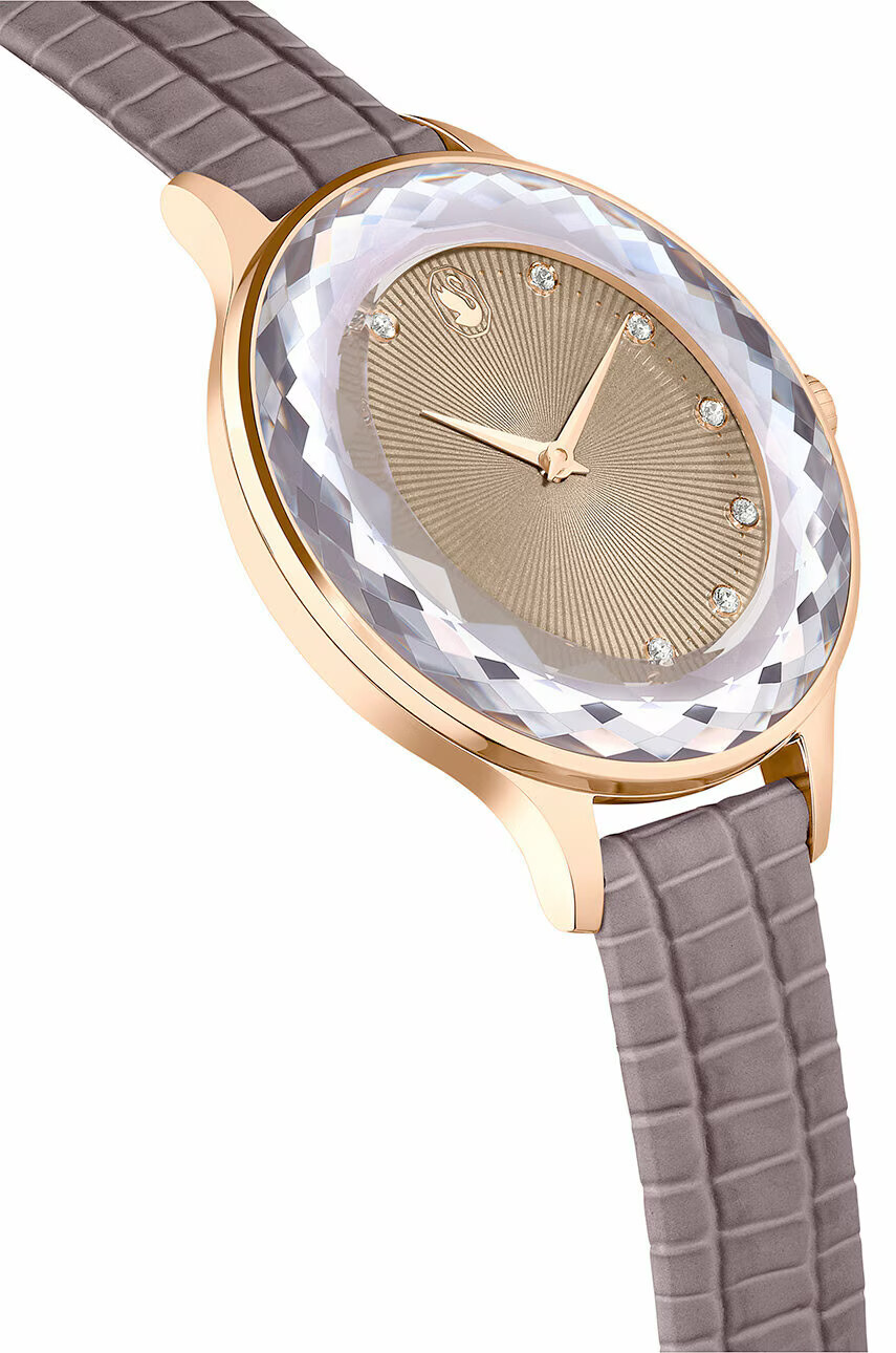 Swarovski Часовник OCTEA NOVA 5649999 дамски в кафяво - Pepit.bg