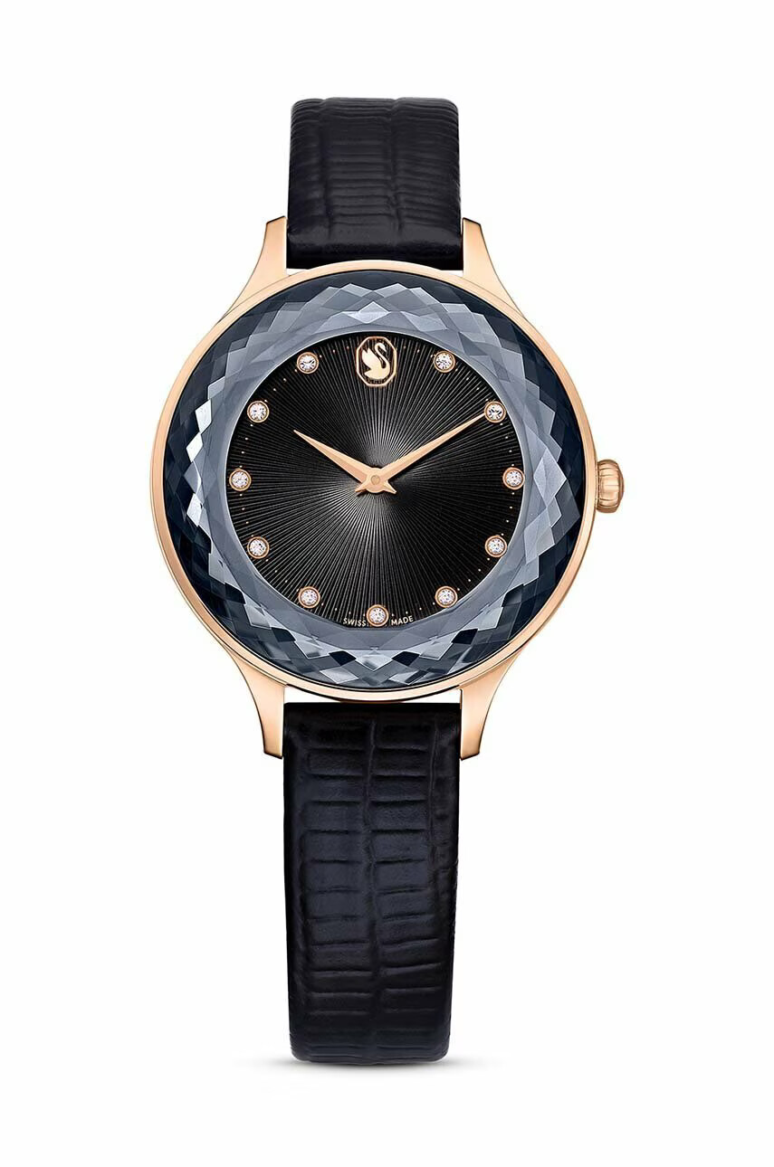 Swarovski Часовник OCTEA NOVA 5650033 дамски в черно - Pepit.bg