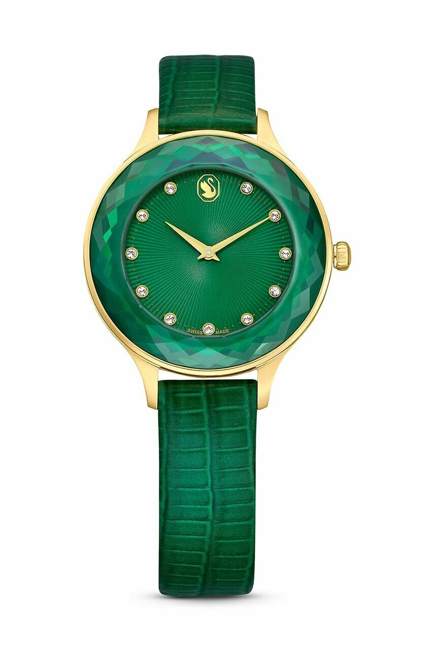 Swarovski Часовник OCTEA NOVA 5650005 дамски в зелено - Pepit.bg