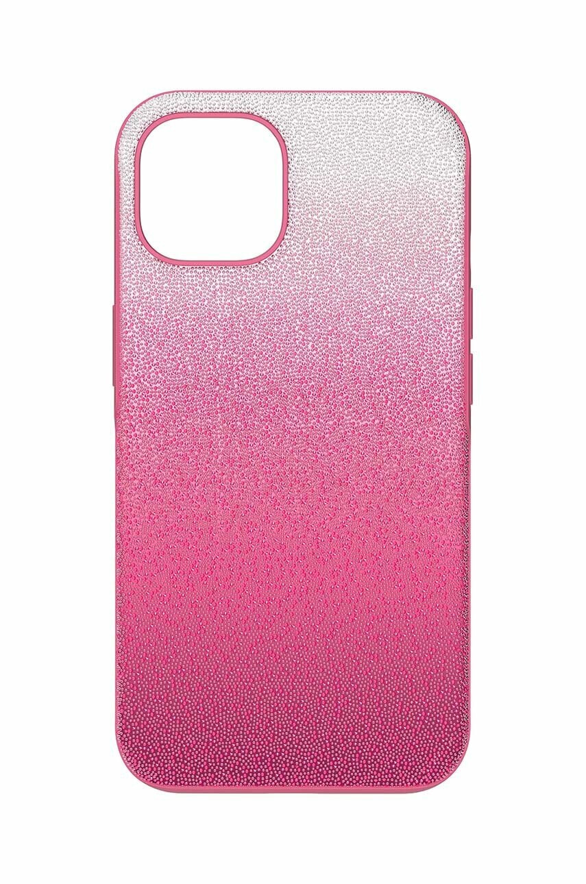 Swarovski Кейс за телефон IPhone 14 в розово - Pepit.bg