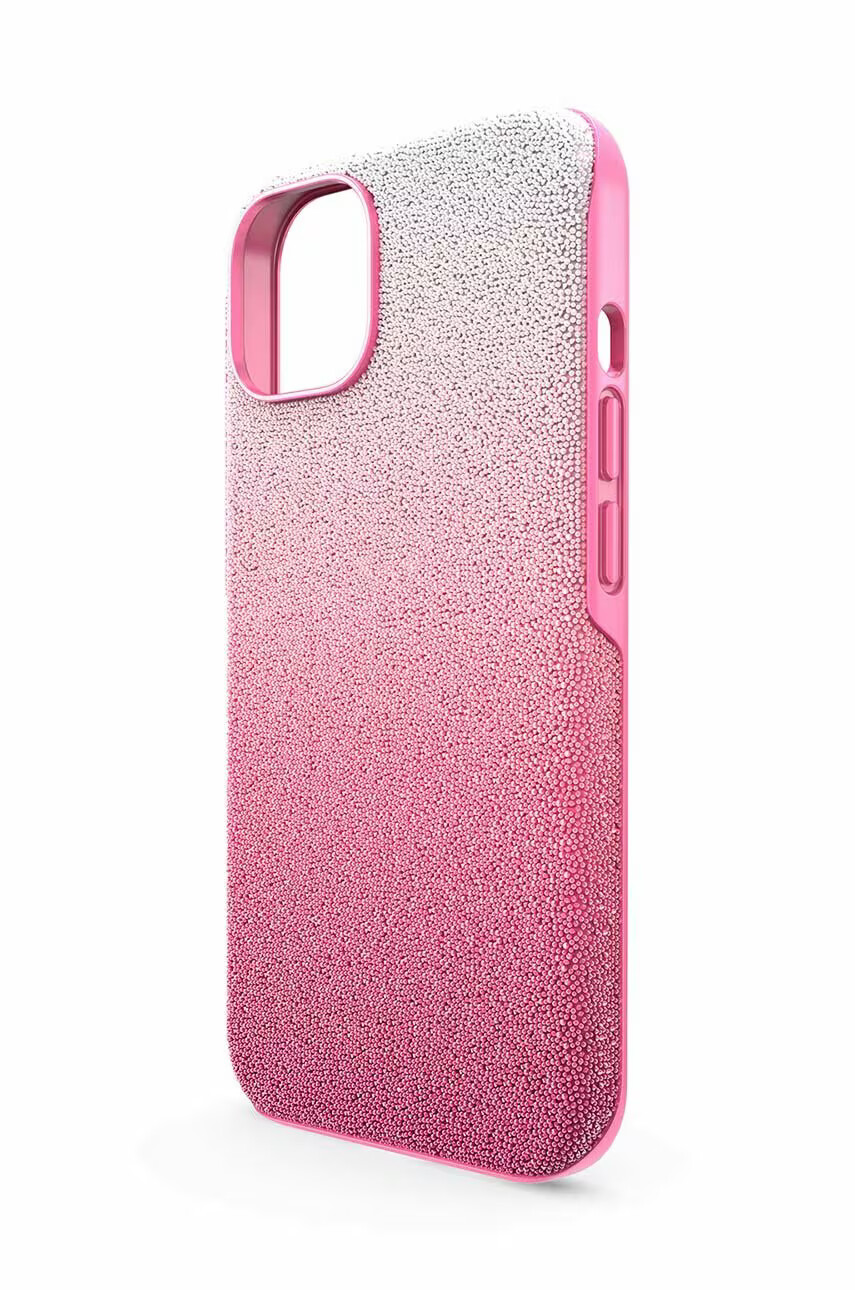 Swarovski Кейс за телефон IPhone 14 в розово - Pepit.bg