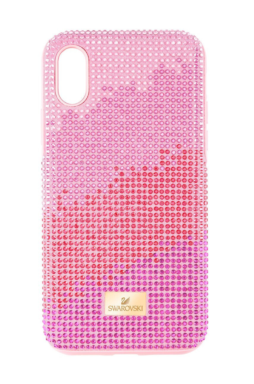 Swarovski Кейс за телефон High Love iPhone Xs MAX в розово - Pepit.bg