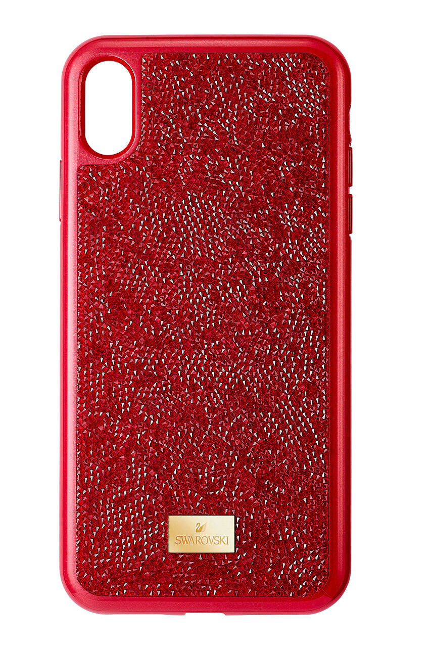 Swarovski Кейс за телефон iPhone X/XS Glam Rock в червено - Pepit.bg