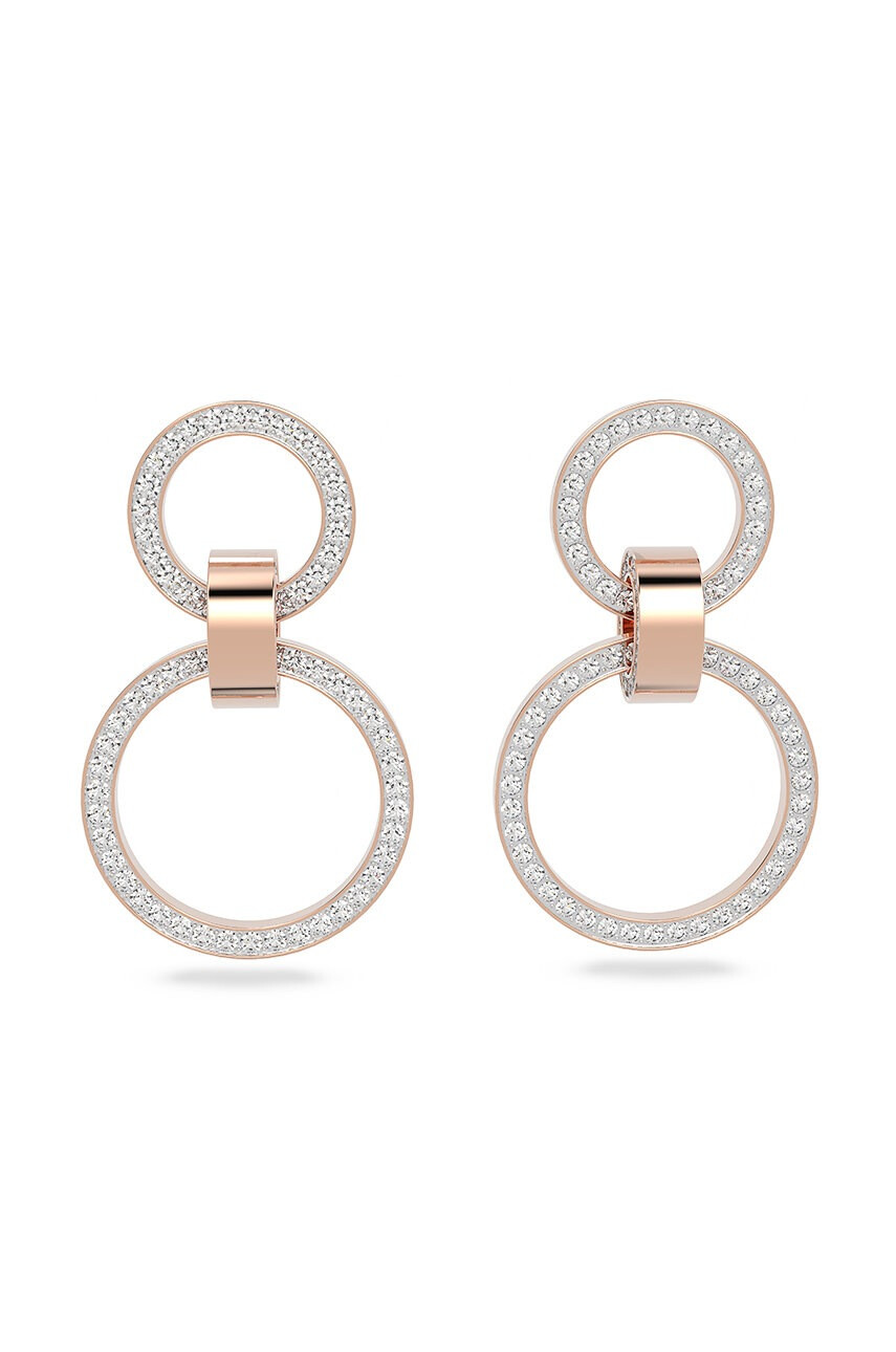 Swarovski Обици в златисто - Pepit.bg