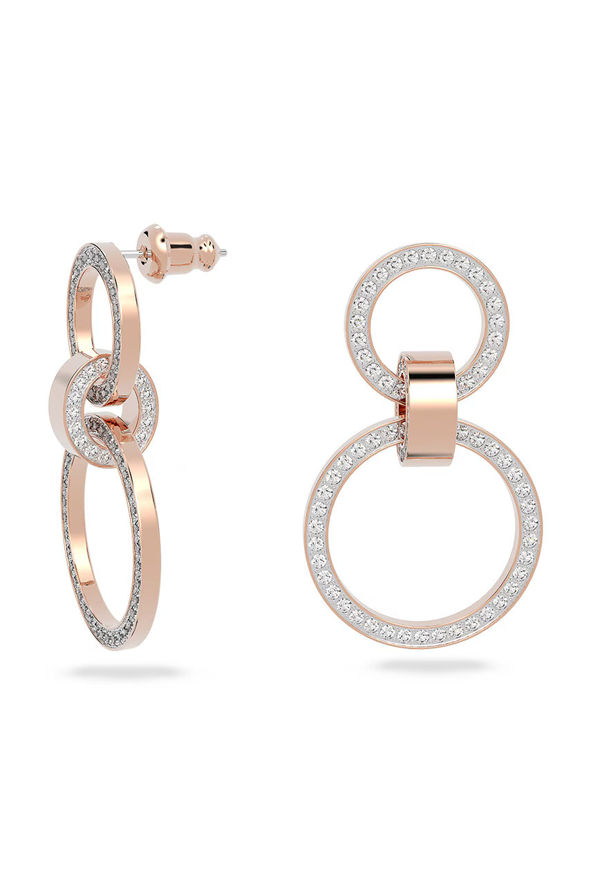 Swarovski Обици в златисто - Pepit.bg