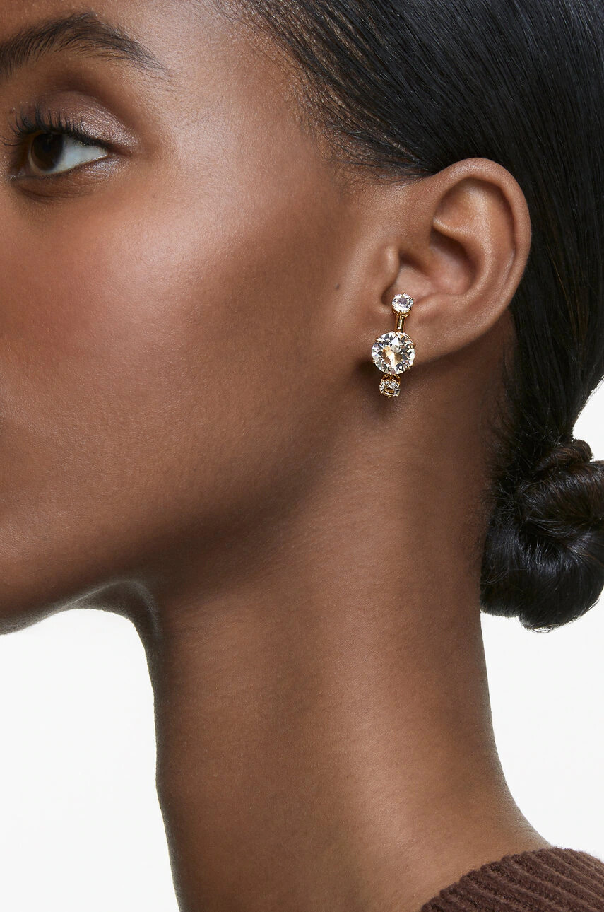 Swarovski Обици в златисто - Pepit.bg