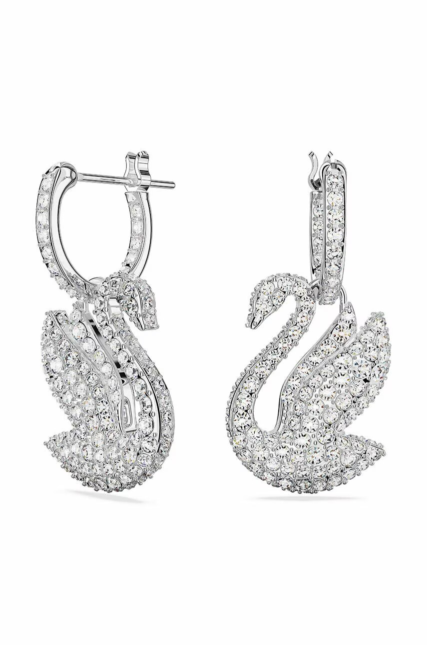 Swarovski Обици 5647545 ICONIC SWAN - Pepit.bg
