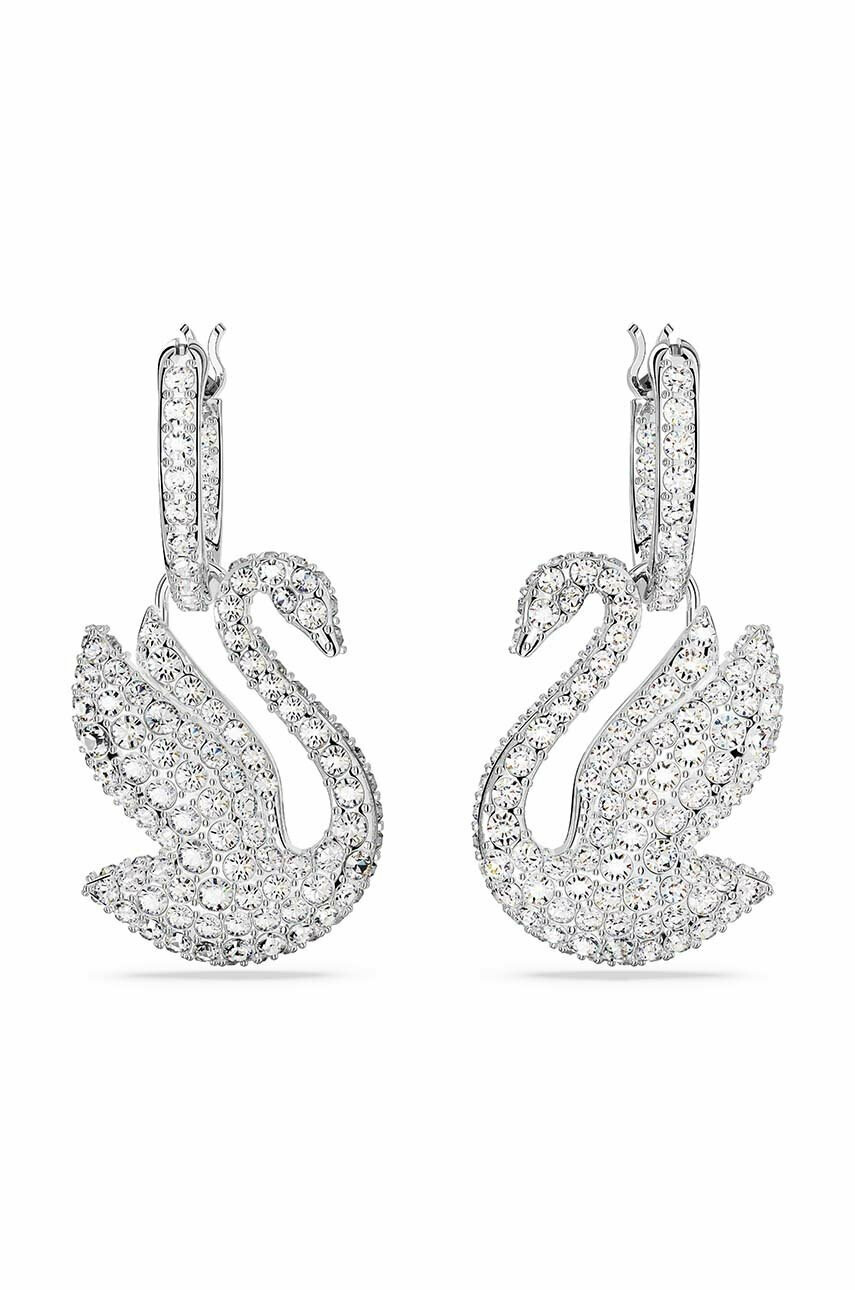 Swarovski Обици 5647545 ICONIC SWAN - Pepit.bg