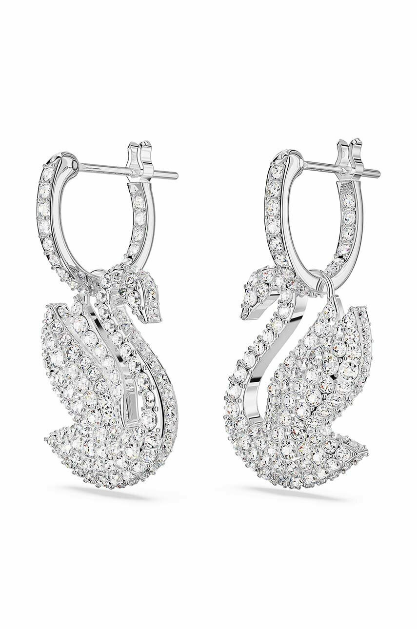 Swarovski Обици 5647545 ICONIC SWAN - Pepit.bg
