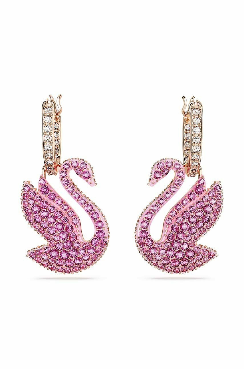 Swarovski Обици 5647544 ICONIC SWAN - Pepit.bg