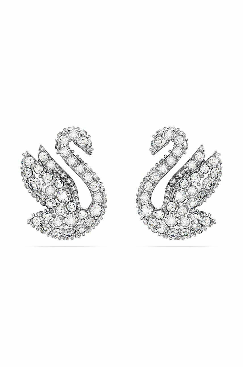 Swarovski Обици Iconic Swan - Pepit.bg