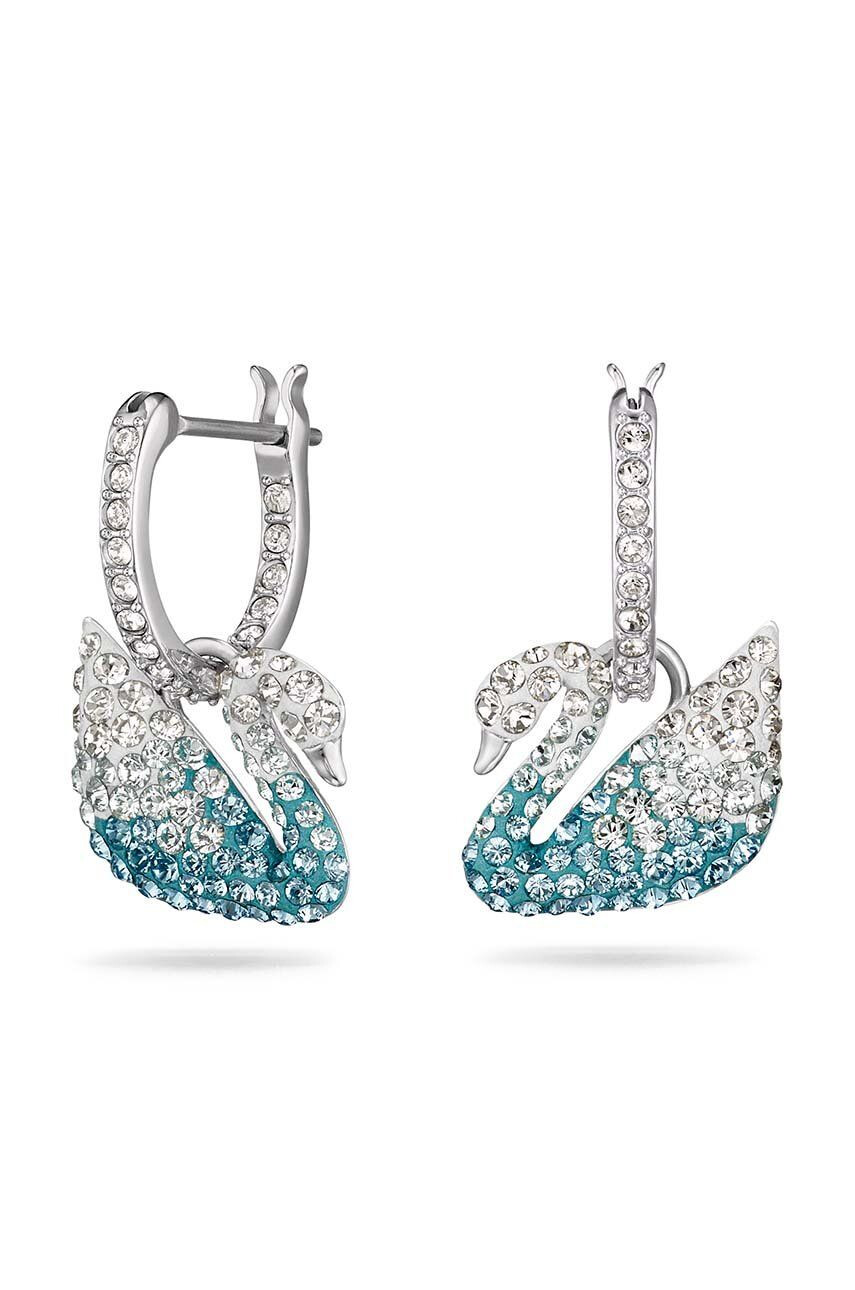 Swarovski Обици Iconic Swan - Pepit.bg