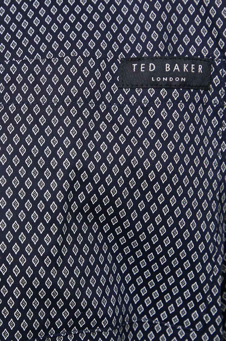 Ted Baker Памучен халат в тъмносиньо - Pepit.bg