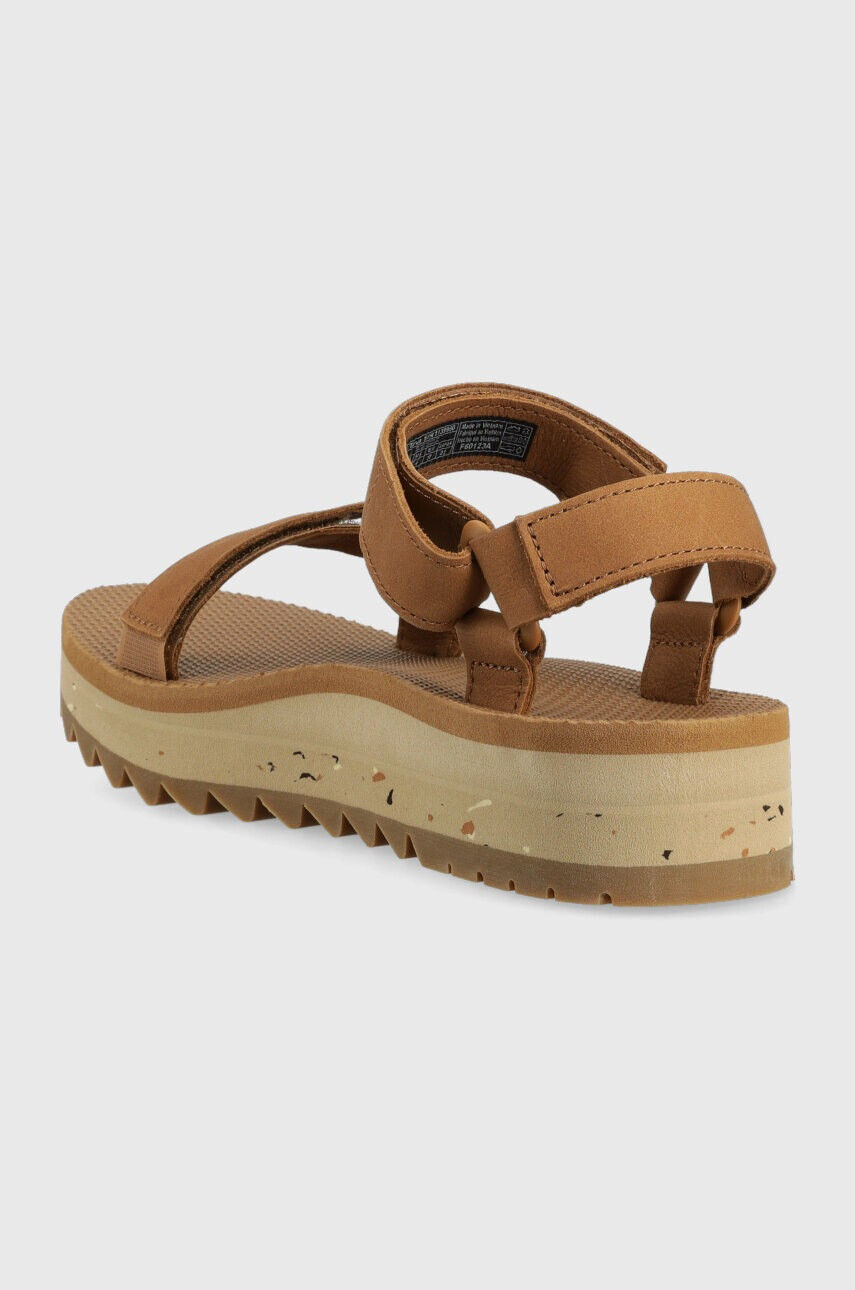 Teva Кожени сандали Universal Ceres в кафяво с платформа 1139950 - Pepit.bg