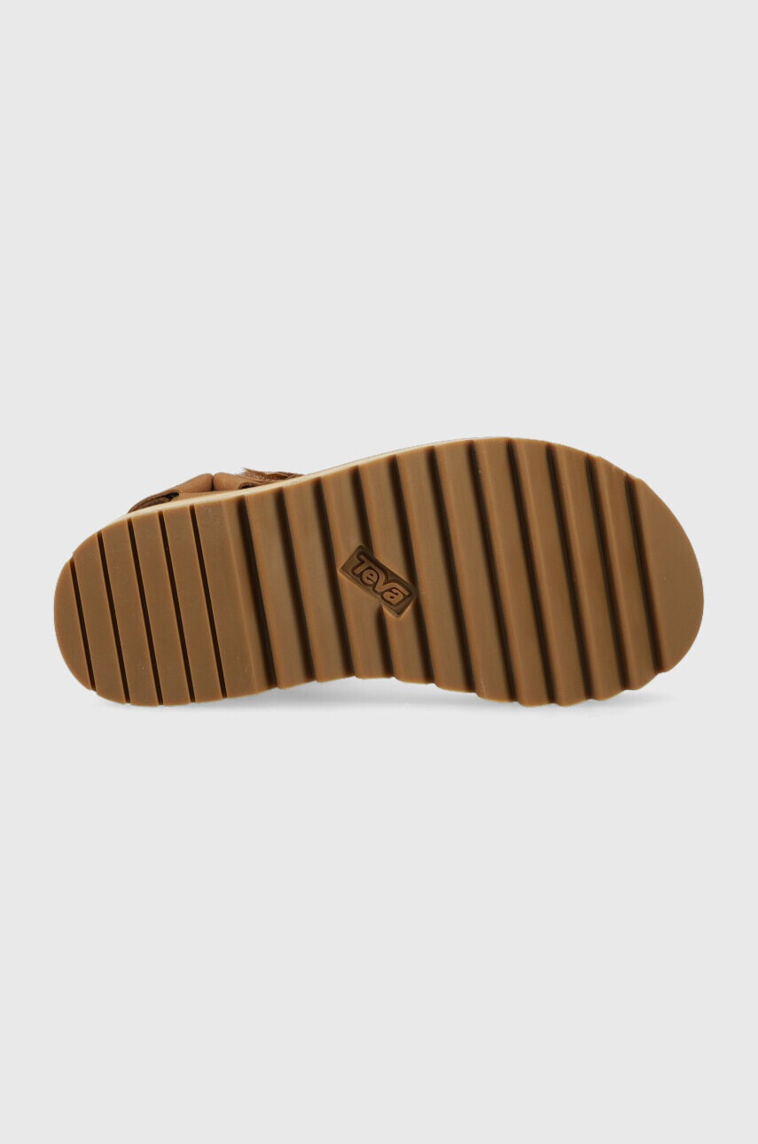 Teva Кожени сандали Universal Ceres в кафяво с платформа 1139950 - Pepit.bg