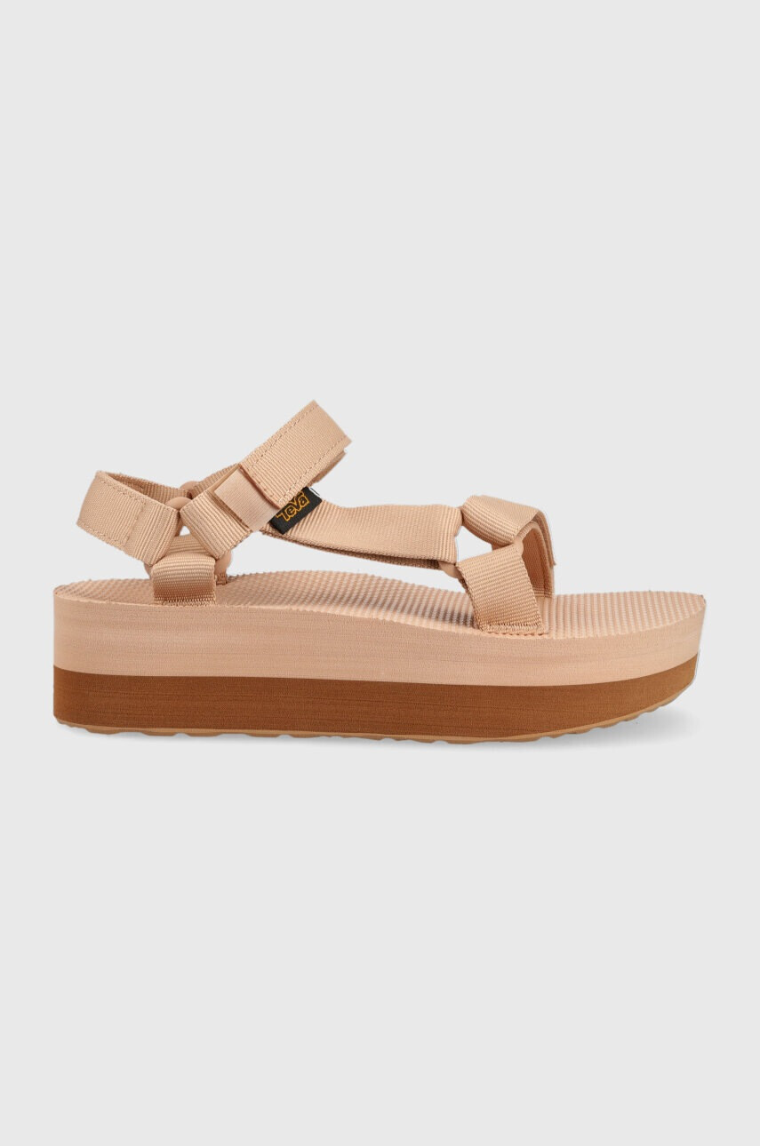 Teva Сандали Flatform Universal в бежово с платформа 1008844 - Pepit.bg